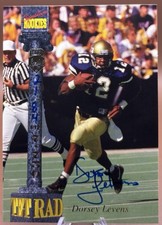 1994 Signature Rookies Dorsey Levens RC AUTO Autograph 2184/7750 Georgia Tech ￼