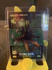 Bo Jackson Battle Arena Tecmo Golden Bullet Matthew Golden Rookie Card Glow. rookie card picture