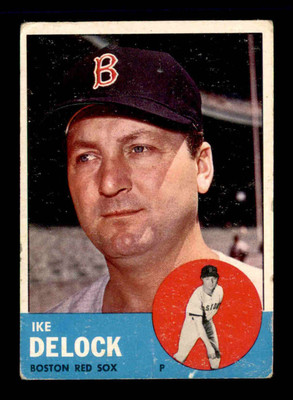 1963 Topps #136 Ike Delock  VG/VGEX X3182961