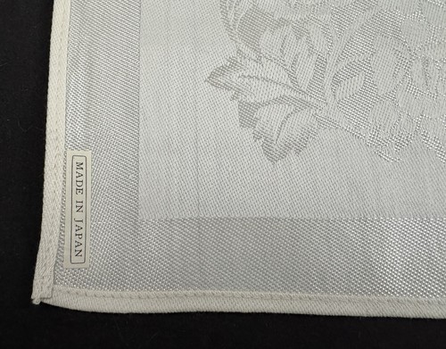 Vintage importowany zestaw adamasceński złota chusta serwetka - Made in Japan - Zdjęcie 4 z 4