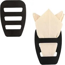 WLLHYF 2 Pack Assorted Pocket Square Holder for Men Prefolded Silk Square Scarf