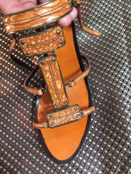 Women Giuseppe Zanotti Heels Brown Leather 39
