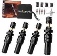 Suvcarmping Adjustable Auto-stop Tire Deflator Valve Kit 10-30 Td04black