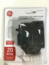 GE THQL1120AFP2 QLine 20 Amp 1" Single Pole Arc Fault Combo Circuit Breaker