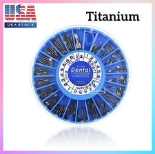 120pcs Dental Screw Post Completed Kit Silver Plated Titanium Endo Conical Pins