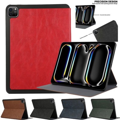 Leather Folio Case For iPad Pro 11'' 1/2/3/4th Gen & iPad Pro 12.9'' 4/5/6th Gen
