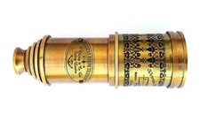 Antique maritime telescope marine nautical brass pirate vintage spyglass design