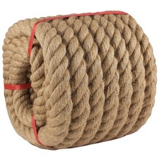 Manila Rope 1.5in x 50ft,Natural Thick Rope,Large Decorative Hemp Ropes Great...