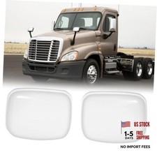 Chrome Hood Mirror Cover Fit 2008-2017 Freightliner Pair Chrome Mirror Cover