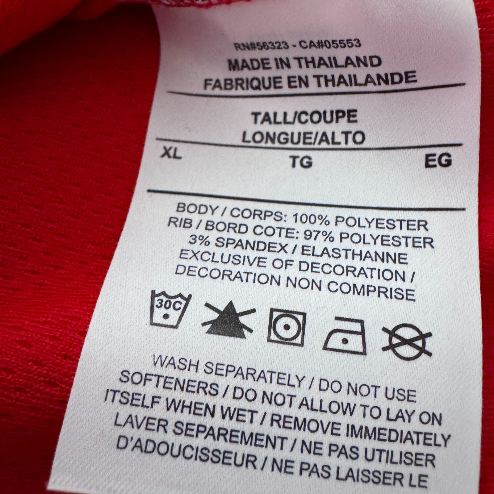 JORDAN Team Dri-Fit Red 1/4 Zip Golf Training DQ7913-657 Red XL Tall LS Shirt thumbnail 9