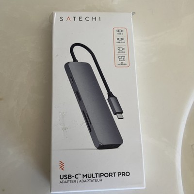 Satechi Aluminum USB-C Multiport Pro Adapter for Mac, iPad, Laptop, Computer