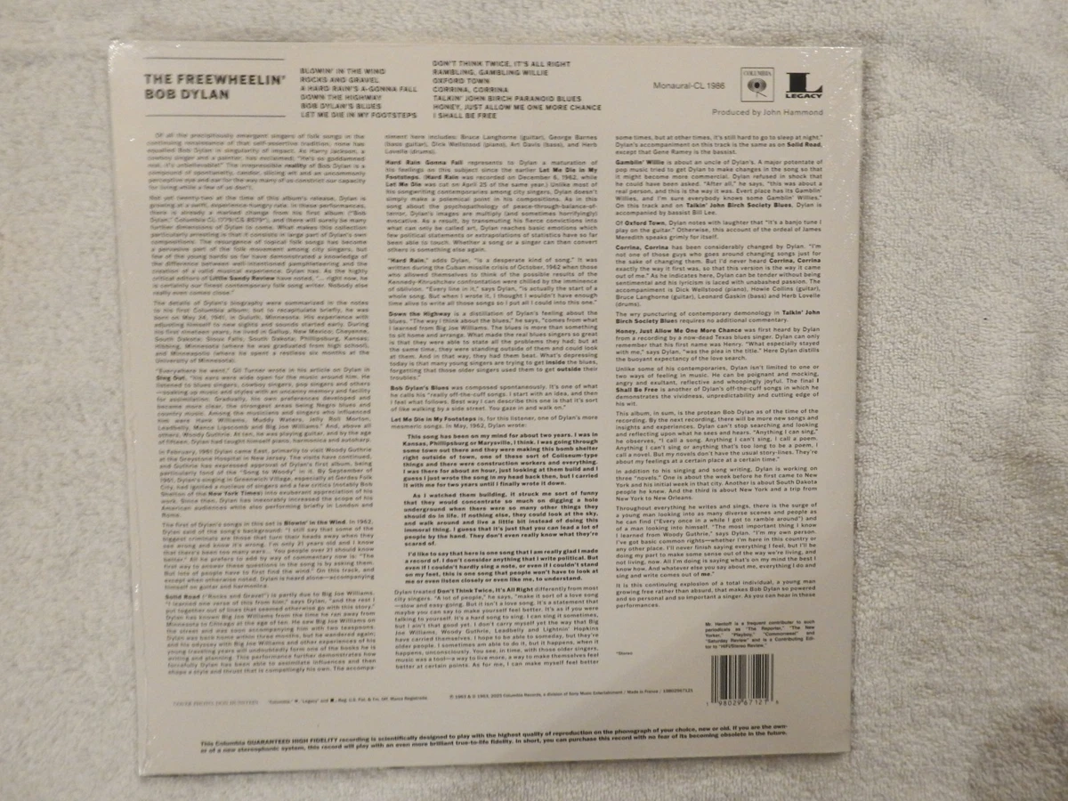 Bob Dylan " The Freewheelin’ Bob Dylan" BRAND NEW 2025 RSD Black Friday Vinyl!