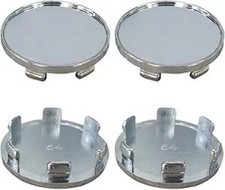 4PCS Wheel Center Cap, Snap-in Plastic Rim Center Hub Caps Cover Color: Silver