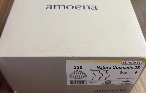 Amoena Natura Cosmetic Breast Form 320 - 2S - Size 6/32D - Made In Germany