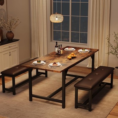 Space-Saving Dining Table Set   Expandable 4-6 Seats, Quick Setup,Stylish Design