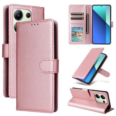 Wallet-Hülle f. Xiaomi Redmi Note 13 12 11 Kunstleder Magnet Kickstand Karten