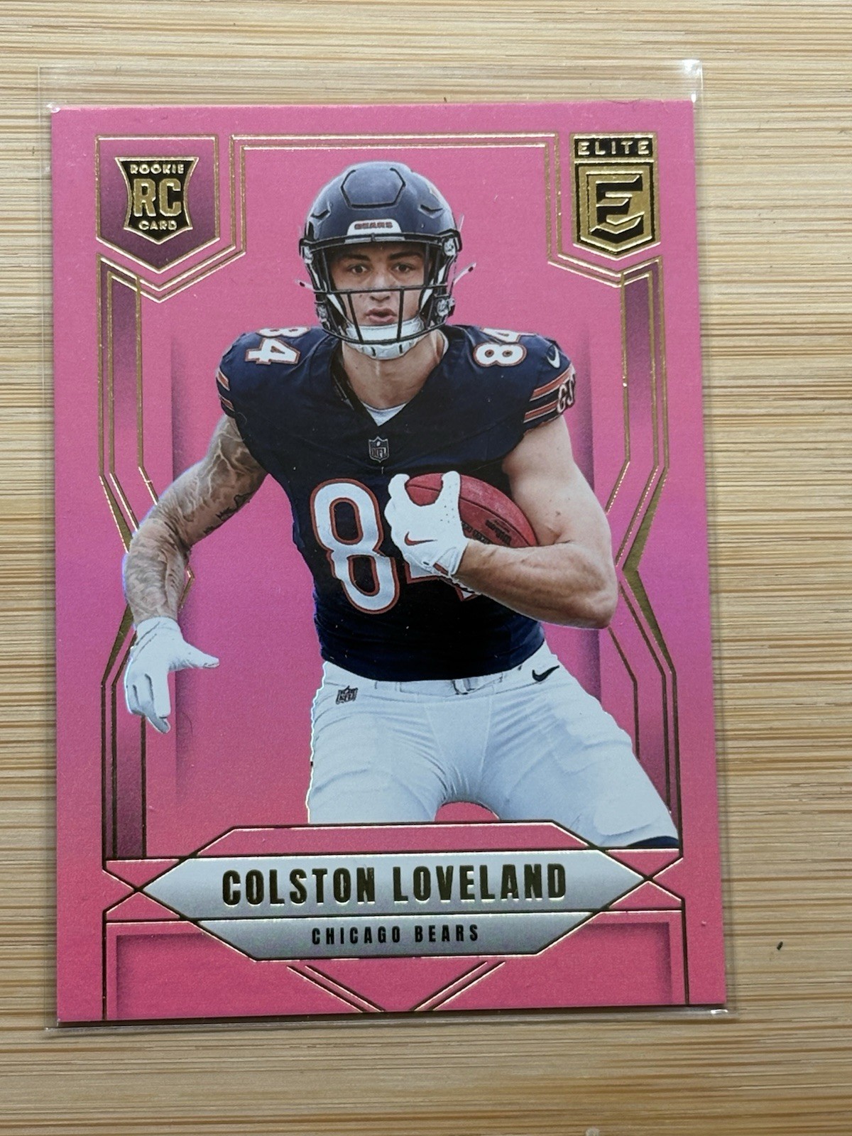 2025 Donruss Elite #109 Colston Loveland Pink Parallel Rookie RC Bears
