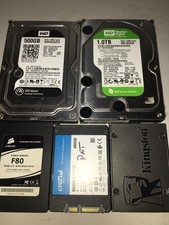 pc hard drives and ssd Joblot X 5