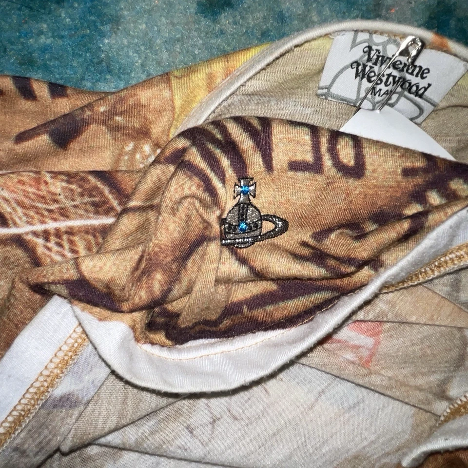 Туника Vivienne Westwood Man (японская этикетка) OSFA XXL с принтом из мусора футболка - Изображение 4 из 4