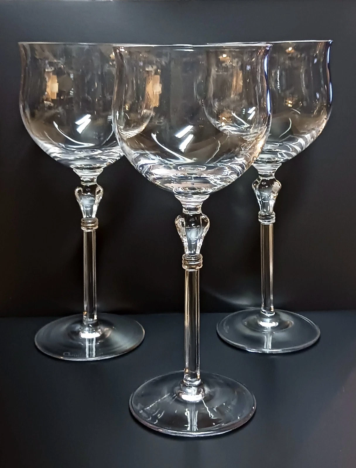 3   Verres à vin Christian Dior Crystal Bijoux 7 5/8