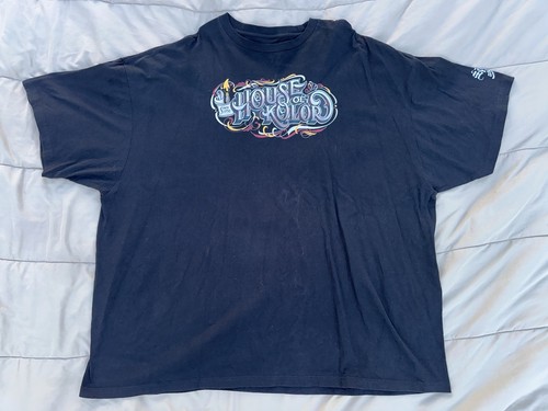 House of Kolor Black Graphic T Shirt Men’s Oversized Streetwear Lowrider Art 4Xl
