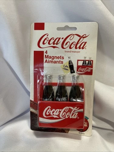 Vintage 1995 Coca-Cola Coke 3 Bottle Pack Magnet Set NOS #51445 NEW