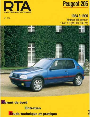 Revue technique Peugeot 205 essence de 1984 à 1996 guide entretien manuel RTA 707
