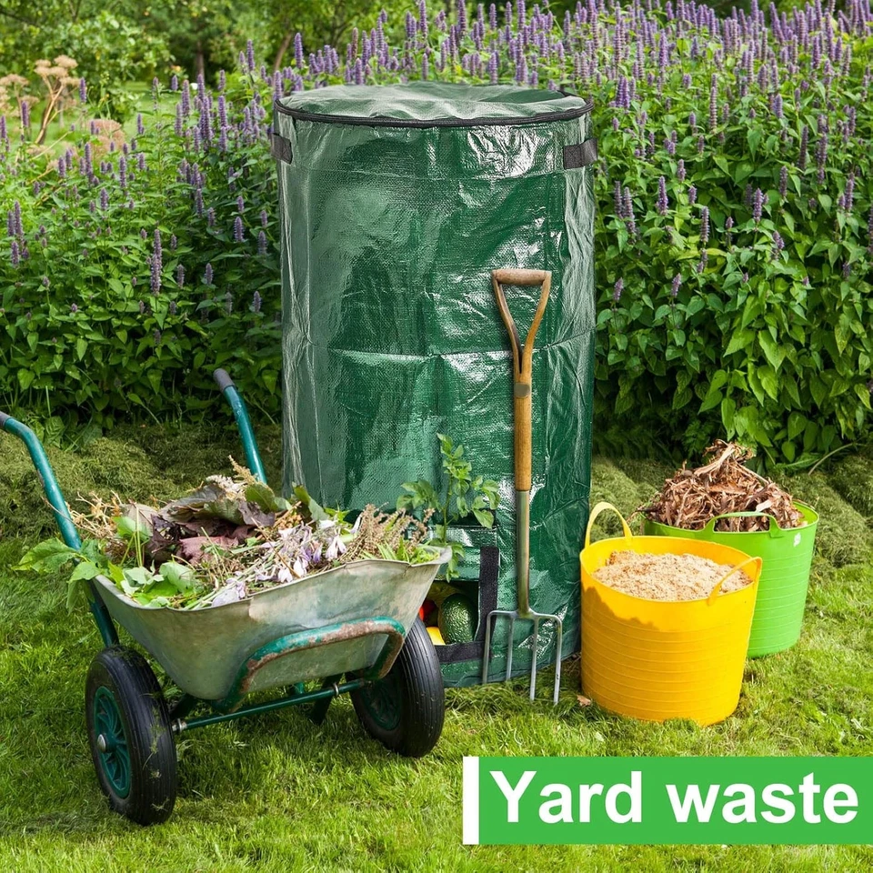 34 Gallon Large Green Compost Bags - Pack of 4 for Garden Waste Management - Image 4 of 4