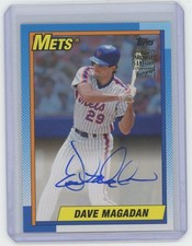2017 Topps Archives Fan Favorites Auto Blue #FFA-DMA Dave Magadan #52/75