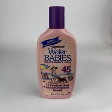VTG Coppertone Water Babies Sunblock Lotion 8 fl oz Bottle 45 SPF Movie Prop