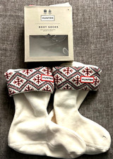 New Hunter  U Fair isle Boot Socks / Liners  Size Medium