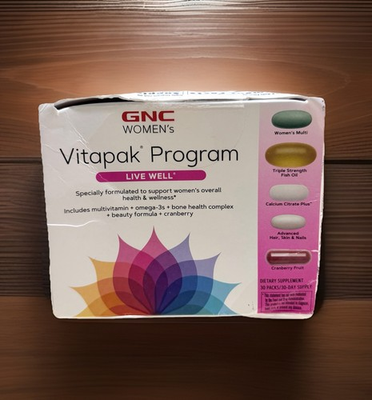 #ad #ad GNC Women’s Vitapak Program Live Well 30 Day Supply. New Sealed Pls Read. 02 27 $37.97