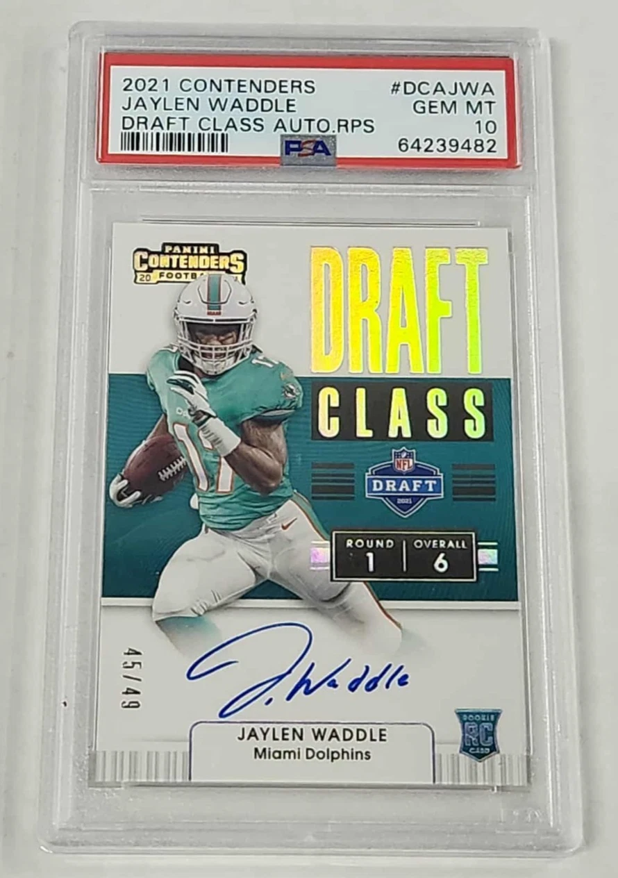 Jaylen Waddle Panini Contenders Draft Class Autographs Rps #DCAJWA Base