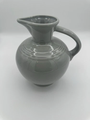 Vintage Fiesta Ware Pitcher/Carafe- MILLENIUM Gray- Exclusive For MACY’s Retired