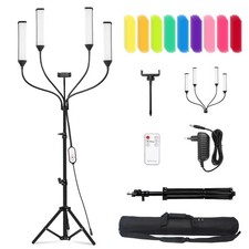 Four-arm RGB LED Photography Light, Equipped with Tripod Stand,Photography Ba...