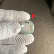 Natural Type A Jadeite Band Ring US5.5 - Light Clear Water Green Burmese D024
