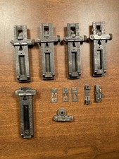 Lot Of Vintage Military Rifle Rear Sight Ladders Parts Springfield Enfield