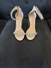 womans bridal rhinestone heel sandals