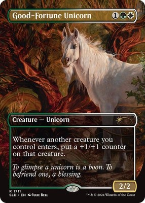 Good-Fortune Unicorn [SLD] NM MTG Magic the Gathering