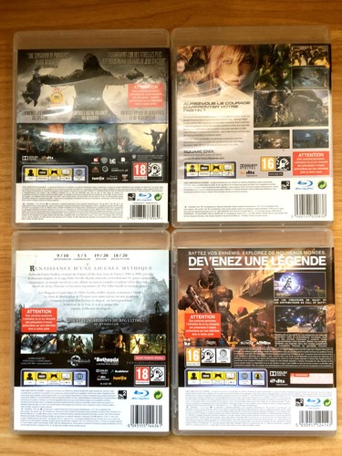 LOT 4 JEUX COMPLETS PS3 FR L'OMBRE DU MORDOR FINAL FANTASY 13 SKYRIM V DESTINY 1 - Imagen 2 de 3