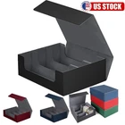 Trading Card Storage Box PU Leather Card Deck Case magnetic closure