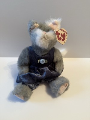 TY Attic Treasures Jointed Cat- Whiskers, Used Condition, 1993 with Tag 