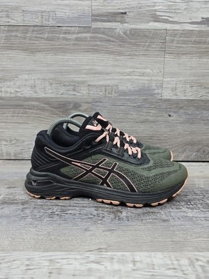 Asics GT 2000 6 T8A7N Black Running Shoes Sneakers Womens Size 8