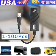 USB 3.0 Gigabit Ethernet LAN RJ45 1000Mbps Network Adapter For Windows PC Lot