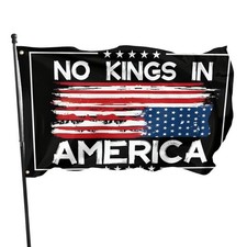 No Kings In America Flag 3x5Ft Outdoor Garden Yard Indoor Decoration