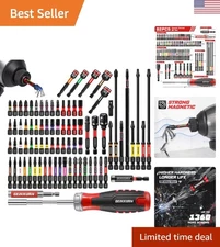 Versatile 82-Piece Impact Screwdriver Bits Set - Strong Magnetic Tips & Holders