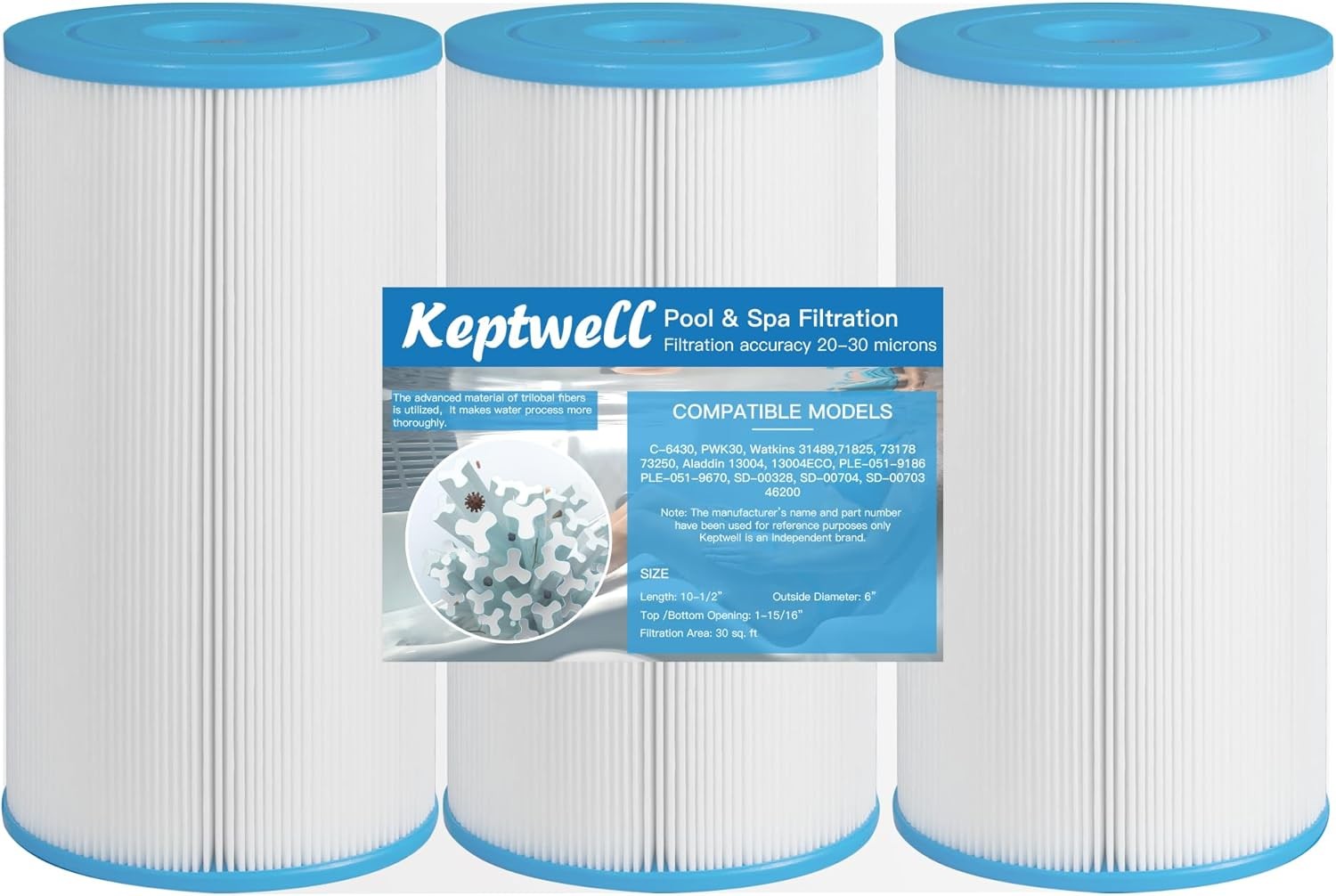 SPA Filter Compatible with PWK30, C-6430, Watkins 31489, FC-3915,... 