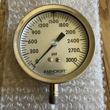 Ashcroft Pressure Gauge 351009SW02L3000 Industrial Pressure Gauge 0 - 3000 PSI