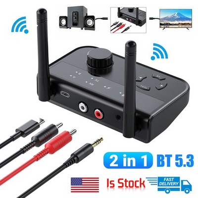 Long Range Bluetooth Transmitter Receiver For TV Home Car Stereo Audio Adapter-