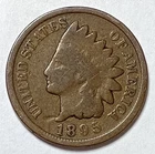 Indian Head Penny Lot of "1"VERY NICE 1895 GOOD OR BETTER° $ FREE SHIPPING $#V93